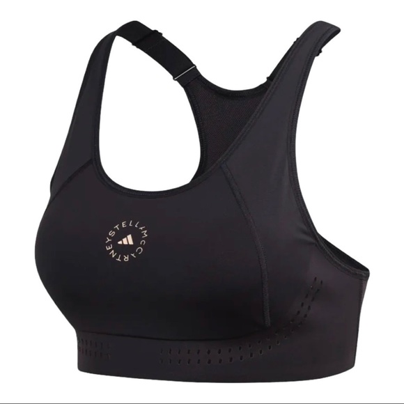 NWT Adidas By Stella McCartney True Purpose Sport Bra Black Size 32B - Picture 3 of 8